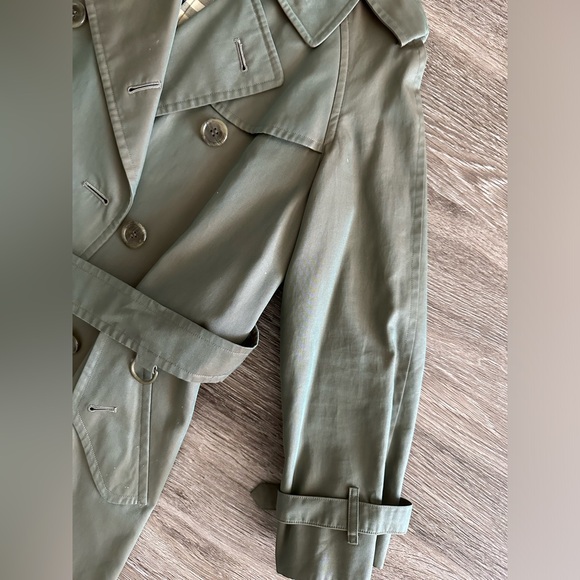 Burberry Monogram Logo Nova Check Long Trench Coat Iridescent - Picture 6 of 14